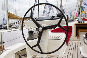 Talk with Jefa steering at boat show